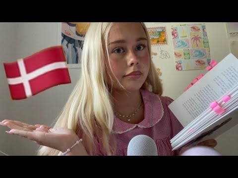 asmr in danish reading you to sleep 📖