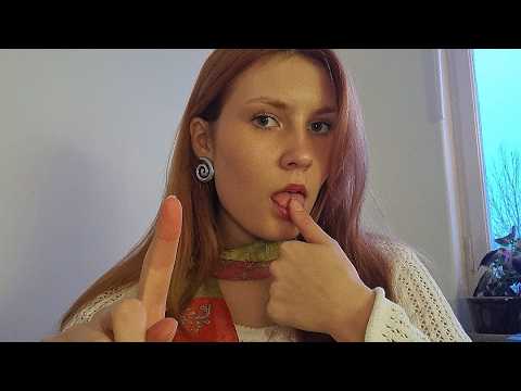 ASMR getting something off your face, spit painting (can I touch your face?, teeth triggers)