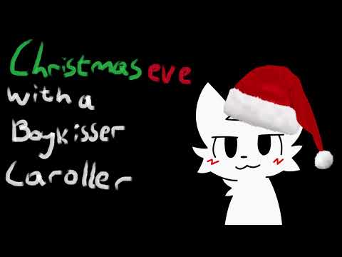 [Furry ASMR] Christmas Eve with a Boykisser caroller [M4M] [kisses] [boykisser]