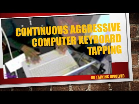 ASMR Continuous Aggressive Computer Keyboard Tapping (No Talking)