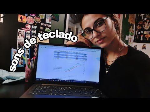 ASMR ESCREVENDO UM RELATÓRIO💻✨️