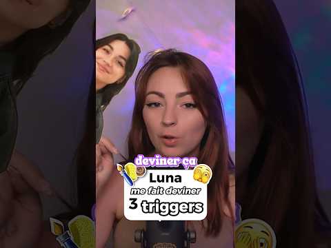 Ma Soeur me fait Deviner 3 Triggers 🫣  #asmr #triggersforsleep