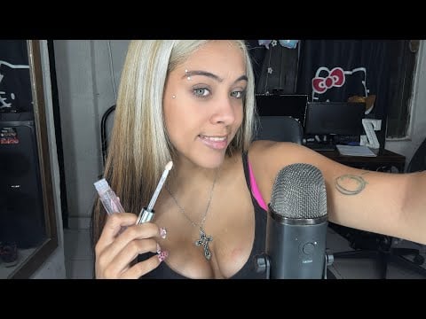 ASMR LIPGLOSS APLICATION + kiss 🫦
