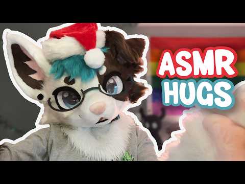 [Furry ASMR] Cuddles, hugs and affirmations for anxious minds 🎄✨