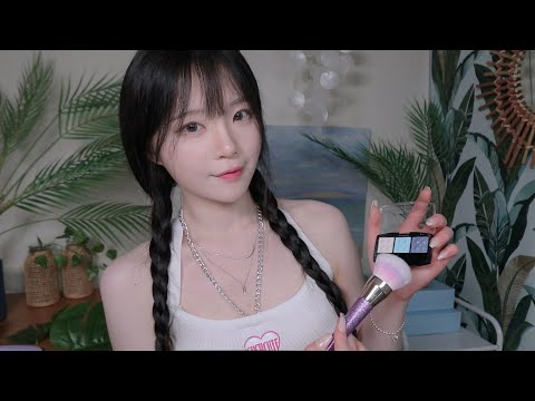 ASMR(Sub✔)잠이 오는 여름 휴양지 메이크업샵 상황극 Sleepy Makeup Shop in a Summer Resort