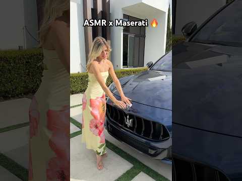 #asmr Car Series 🔥 Maserati #asmrvideo #cargirl #cars #car #maserati #asmrsounds #carreview