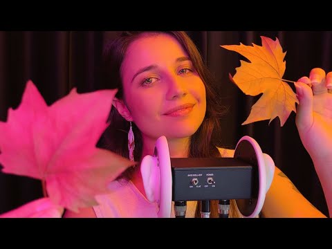 ASMR 3DIO ♡ 3 HORAS INAUDÍVEL & SUSSURROS RELAXANTES 🍁Energias de Outono para Dormir, Sono, Relaxar