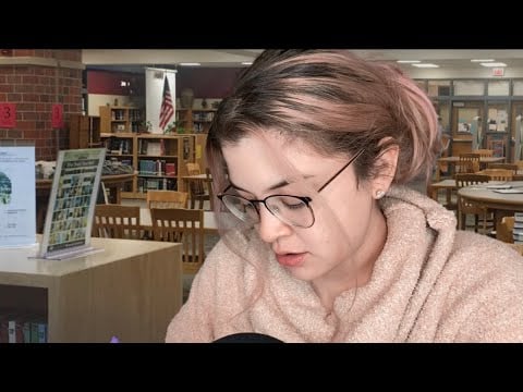 ASMR bestie helps you study for Spanish test