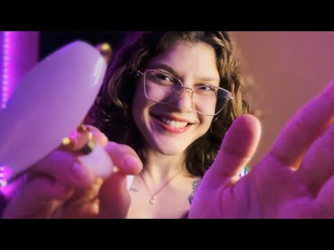 ASMR MASSAGEM FACIAL PARA DORMIR RÁPIDO✨Com sons de boca intensos 👄