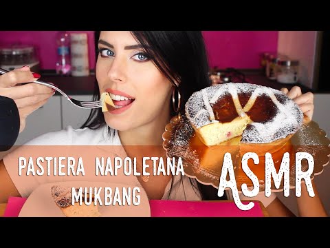 ASMR ita - 🥧 PASTIERA NAPOLETANA • Assaggio per la PRIMA VOLTA (Whispering & Eating Sounds)