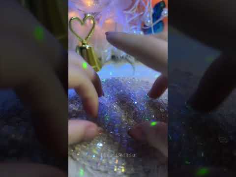 ASMR Aurora beaded coaster🩵Tapping and Scratching #asmr #shorts #tapping