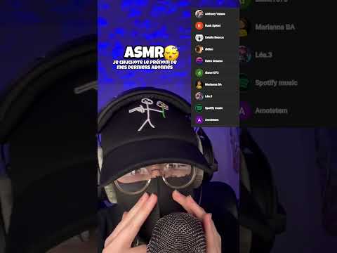 ASMR • JE CHUCHOTE LE PRENOM DE MES DERNIERS ABONNES !  #asmr #triggersforsleep #asmrfrançais
