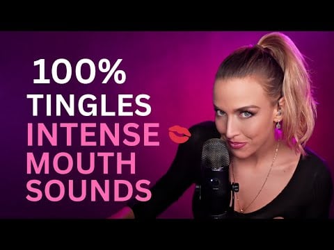 ASMR Gina Carla 💋 Exquisite Mouth Sounds, Kisses & Scratching | First Time with My Black Microphone!