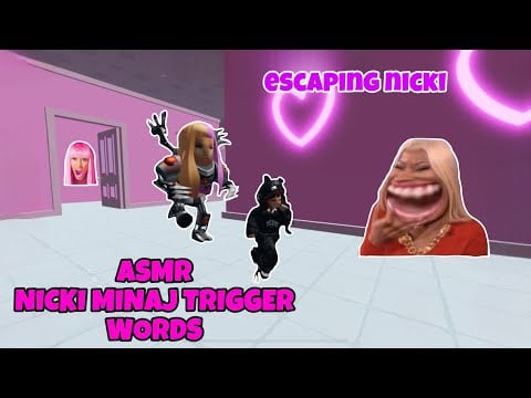 Roblox ASMR ☆ NICKI MINAJ TRIGGER WORDS , 4 The Barbz 🩷👑