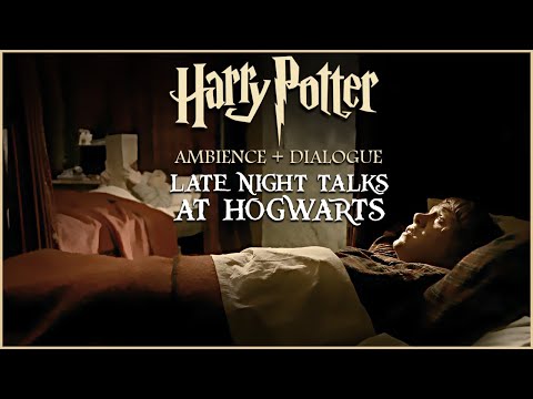 Staying up late at Hogwarts w/ Harry and Ron chatting about life ◈ Harry Potter Ambience + Dialogue