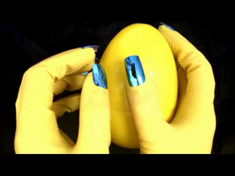 RUBBER GLOVES🐤 Bloody Birth of an Easter Chick 🐣 Tapping🐥 Shiny NAILS [[ASMR]]