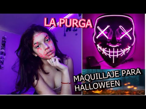 MAQUILLAJE FLUOR PARA HALLOWEEN| LA PURGA|SOFIWI