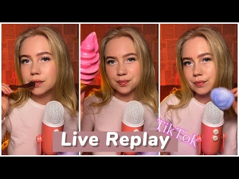ASMR 🎧 LIVE REPLAY TIKTOK | #asmrminuha #asmr 