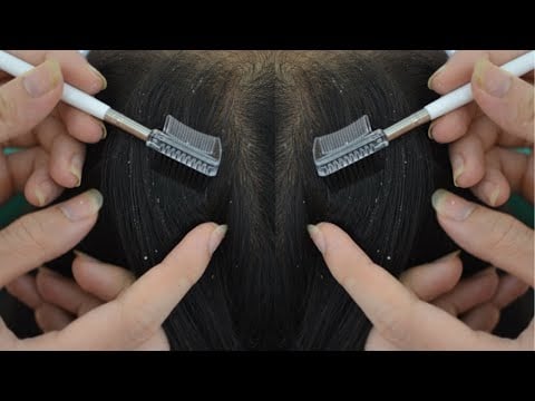 ASMR Up Close Scalp Check Relaxing For Sleep / Scalp Scratching / Combing / Hair Brushing