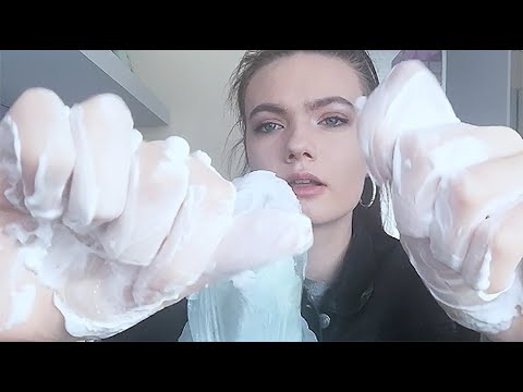 ☁️ ASMR Shaving Cream Tingles on Microphone! ☁️🤤