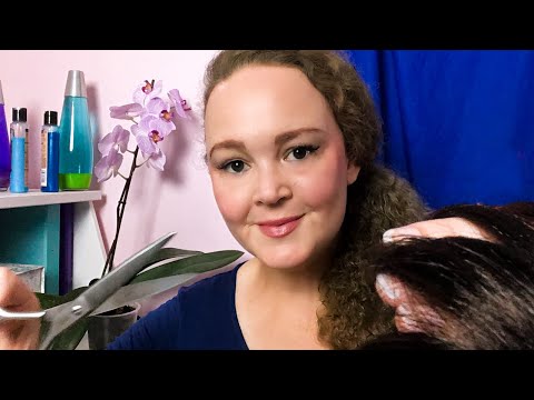 ASMR Relaxing Haircut & Hair Brushing Role Play To Help You Sleep • (Hair Wash & Trim)