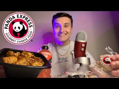 ASMR | YUMMY Panda Express Orange Chicken Mukbang 🍚 (eating sounds)