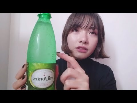 (音フェチ) 炭酸水・蓋&液体のサウンド・雑談・マシュマロ咀嚼音