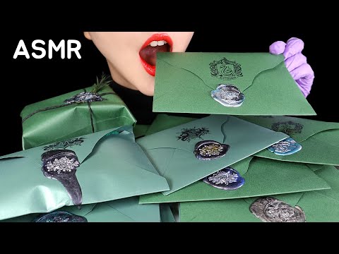 SLYTHERIN ASMR HARRY POTTER ASMR HARRY POTTER FOOD ASMR SEALING WAX STAMP ASMR 🐍