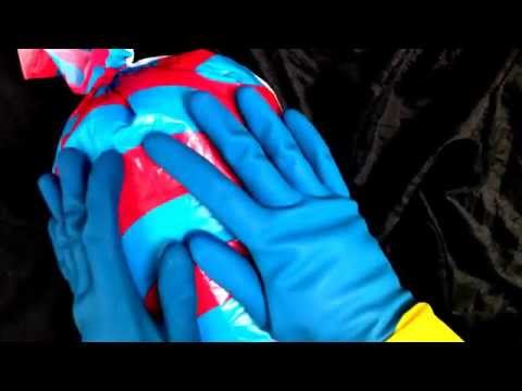 Rubber Gloves with a Giant plastic Balloon [ASMR]