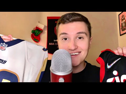 ASMR | My Sports Jersey Collection 🏀⚽️🏈 (nba, nfl, etc.)