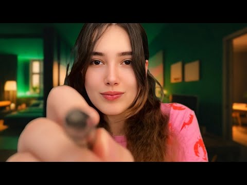 Let me write on your face | ASMR soft spoken, face attention