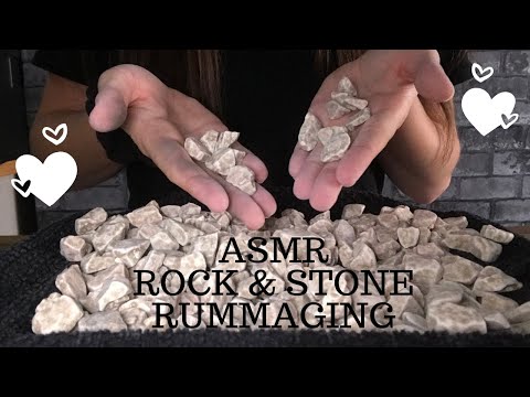 ASMR ROCK RUMMAGING | BRUSHING STONES | CELEBRATING 800 SUBSCRIBERS!! 💛🥳💛