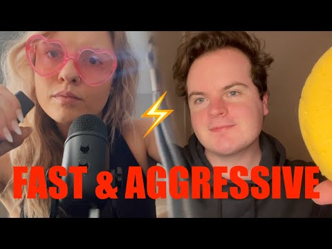 💥ACTUALLY FAST & AGGRESSIVE ASMR UNPREDICTABLE TRIGGERS💥