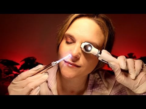 ASMR Ear, Nose and Throat Doctor Exam: Chronic Sinusitis and Nasal Polyps