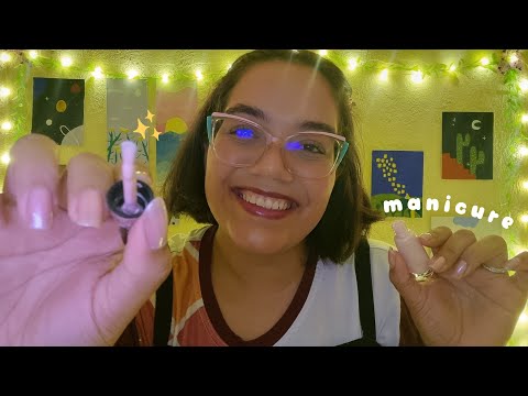 ASMR MANICURE FOFA PINTANDO SUAS UNHAS 💖😍