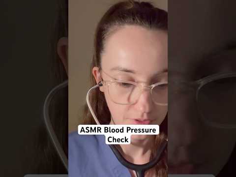 ASMR Blood Pressure Check 🩺 #asmr #medicalexam