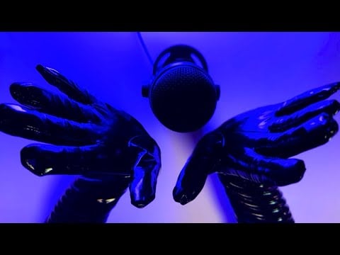 ASMR Glossy Patent Leather Gloves | Crinkle & Squeak | Sleep Triggers