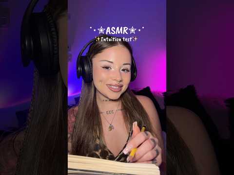 ASMR Intuition test✨ #asmr #asmrshorts #asmrvideo #intuitiontest #asmrgames #karmaasmr