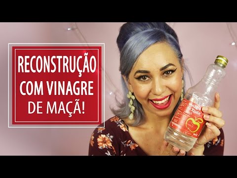Reconstrução com Vinagre de Maçã para Cabelos Elásticos, Ressecados e Danificados