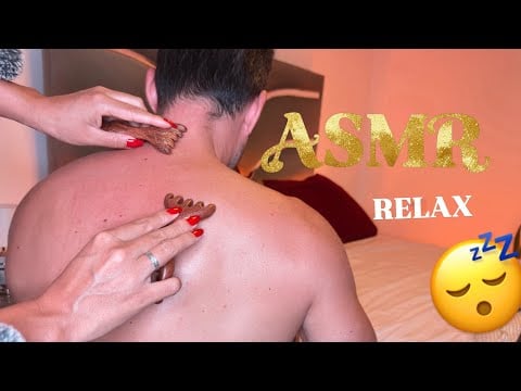 ASMR ✨ MASAJE DE ESPALDA  PARA DORMIR PROFUNDO 😴 (NO TALKING) 😌💤