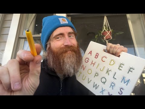 ABCSMR🔠Alphabet Tracing & Singing ASMR🔠(Lofi)