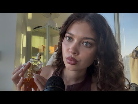 ASMR perfume collection | tapping, rambling, repetition, etc