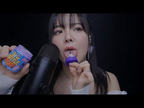 ASMR Powder Candy Melts on Tongue (+ Up Close Eating)