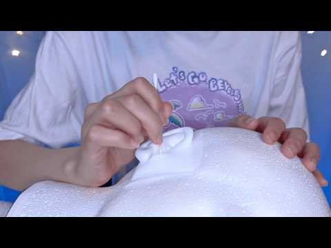 ASMR Realistic Ear Cleaning for Falling Asleep 👂 SR3D dummy head, ear blowing, massage / 耳かき
