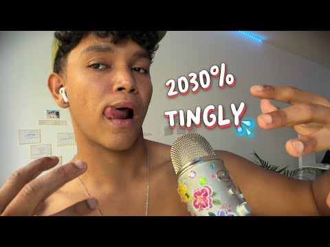 ASMR PURE FAST AND AGGRESSIVE MOUTH SOUNDS, HAND MOVEMENTS, HAND SOUNDS AND SPIT PAINTING 🎨
