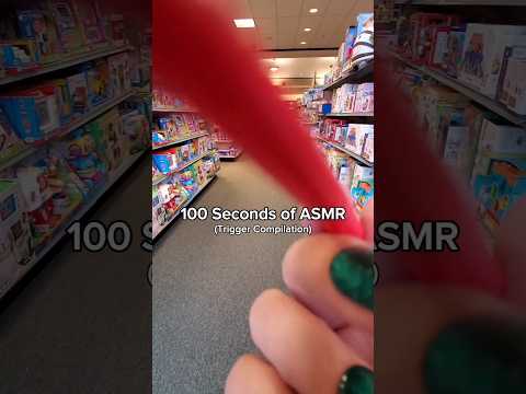 ASMR✨️100 SECONDS OF TRIGGERS COMPILATION✨️ #asmr #publicasmr #asmrtriggers