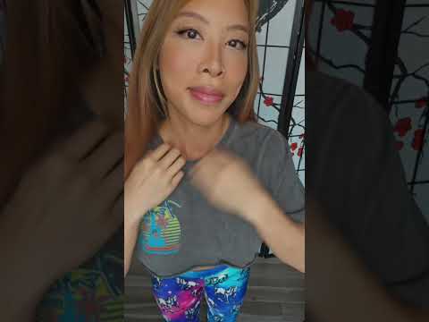 Fabric Scratching Outfit Of The Day  ASMR | Loose T-Shirt Crop Top & Tight Workout Spandex Leggings