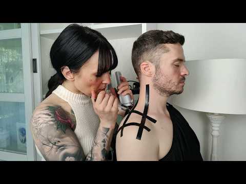 Neck & Shoulder Skin Analysis & Allergy Test ASMR