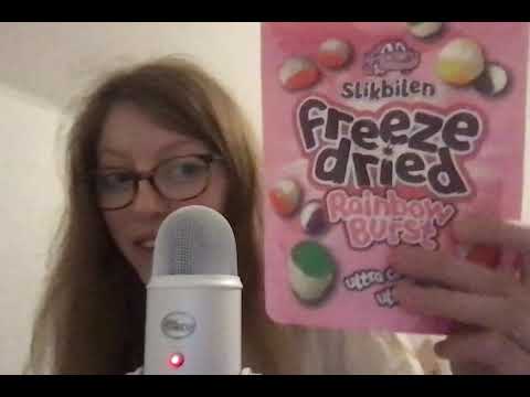 (asmr) trying freeze dried candy!