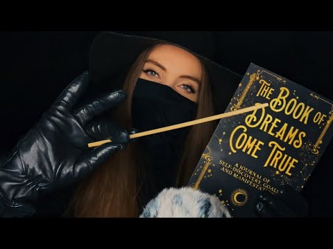 ASMR tracing,tapping,leather gloves sounds on notebooks,whispering,soft-spoken,masked #asmr